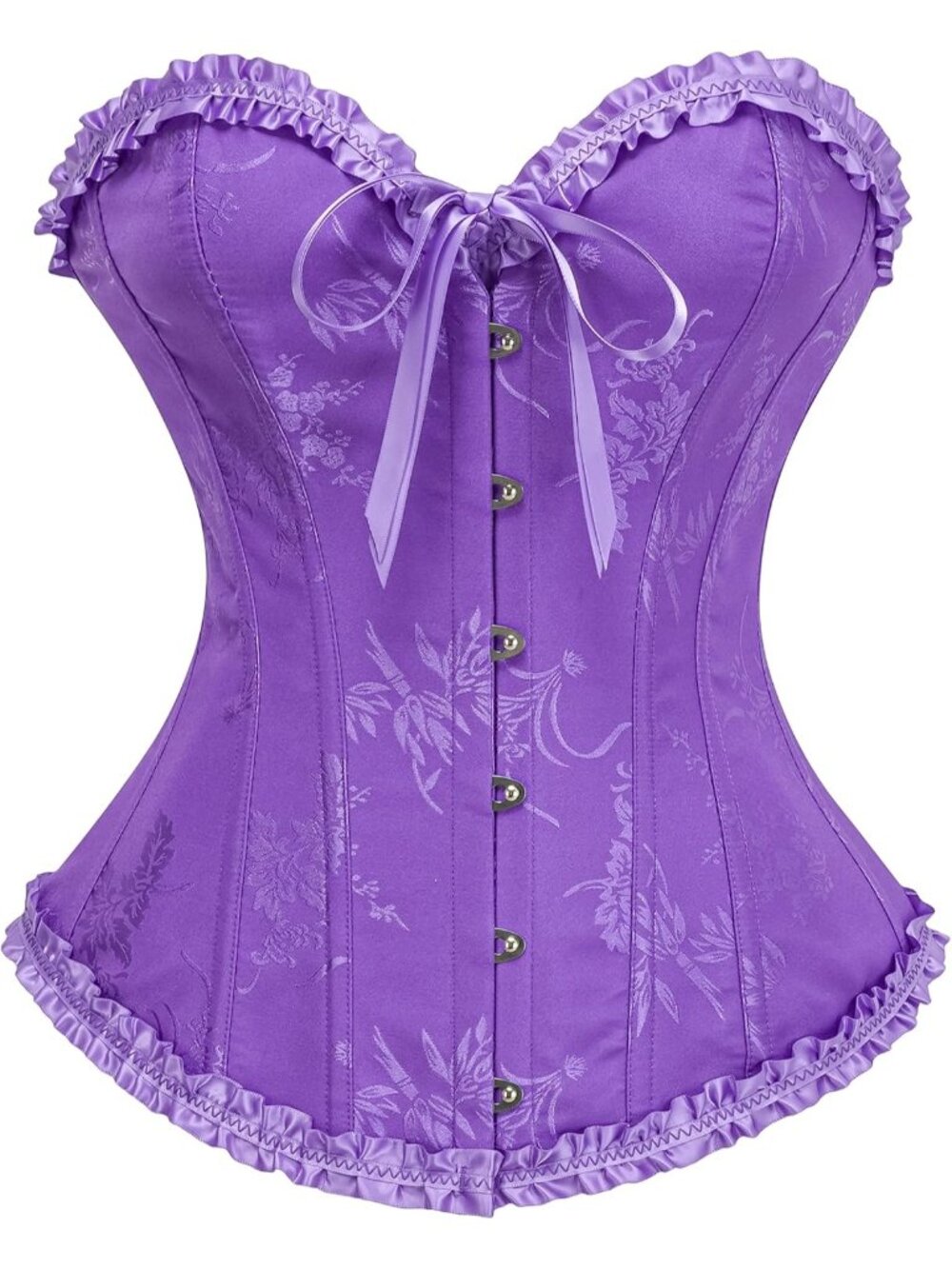 Women's Purple Bustier Shapewear Lingerie Halloween Waist Push Up Corset Tops